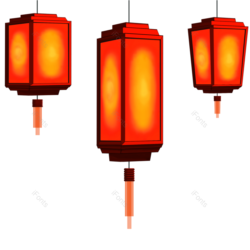 中国风图片,春节元素,灯谜PNG,过年免抠素材